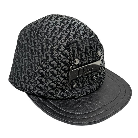 Christian Dior Vintage Trotter Monogram Cap #57 Silver Glitter Polyester[102026] main image 5